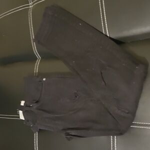 Evolution In Design Distressed Black Jeans